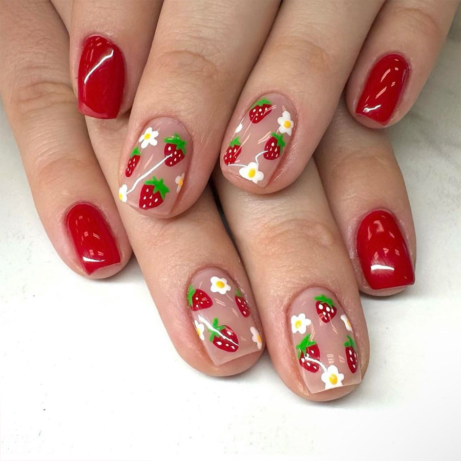 24Pcs Red Bow Cat-eye Stick-on - Nail Art Cat Eye Simple incelemesi ve fiyatı