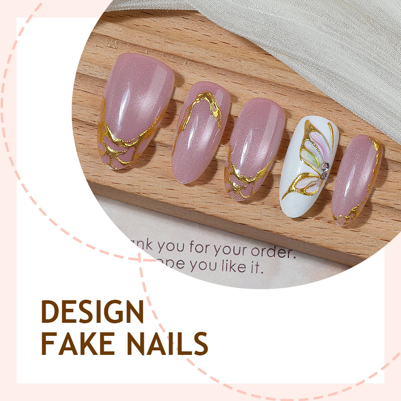 Cat Eye Almond False Nails Gol - Nail Art Cat Eye Simple incelemesi ve fiyatı