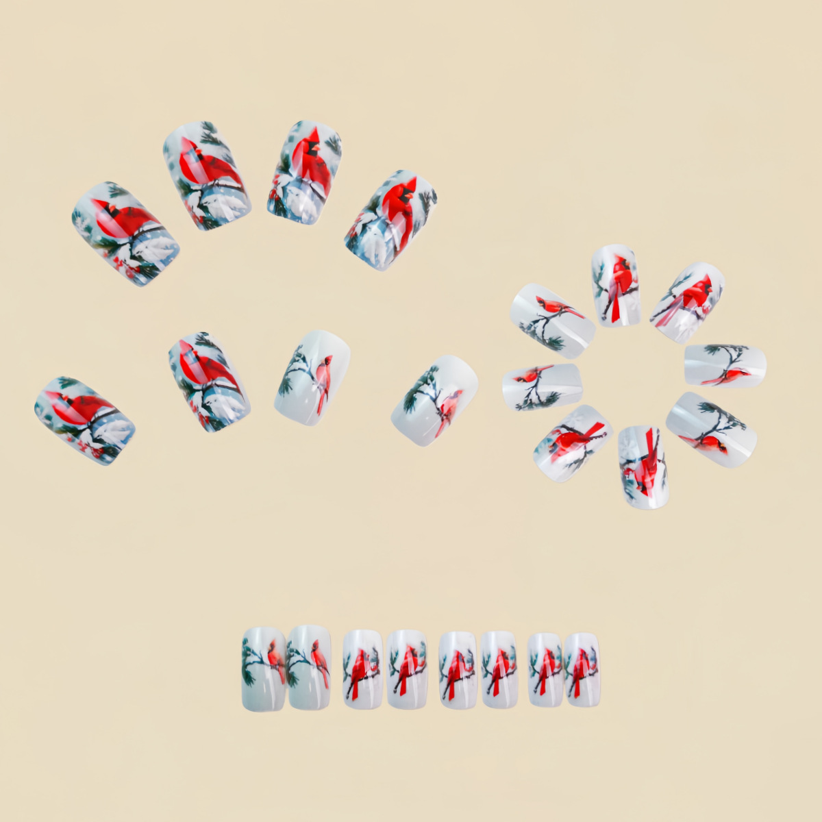 Medium fake nails for women gi - Nail Art Red incelemesi ve fiyatı