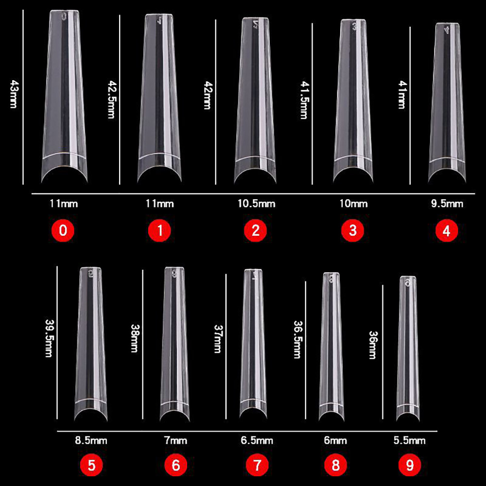 Coffin Fake Nail Tips Acrylic  - Nail Art Xl incelemesi ve fiyatı
