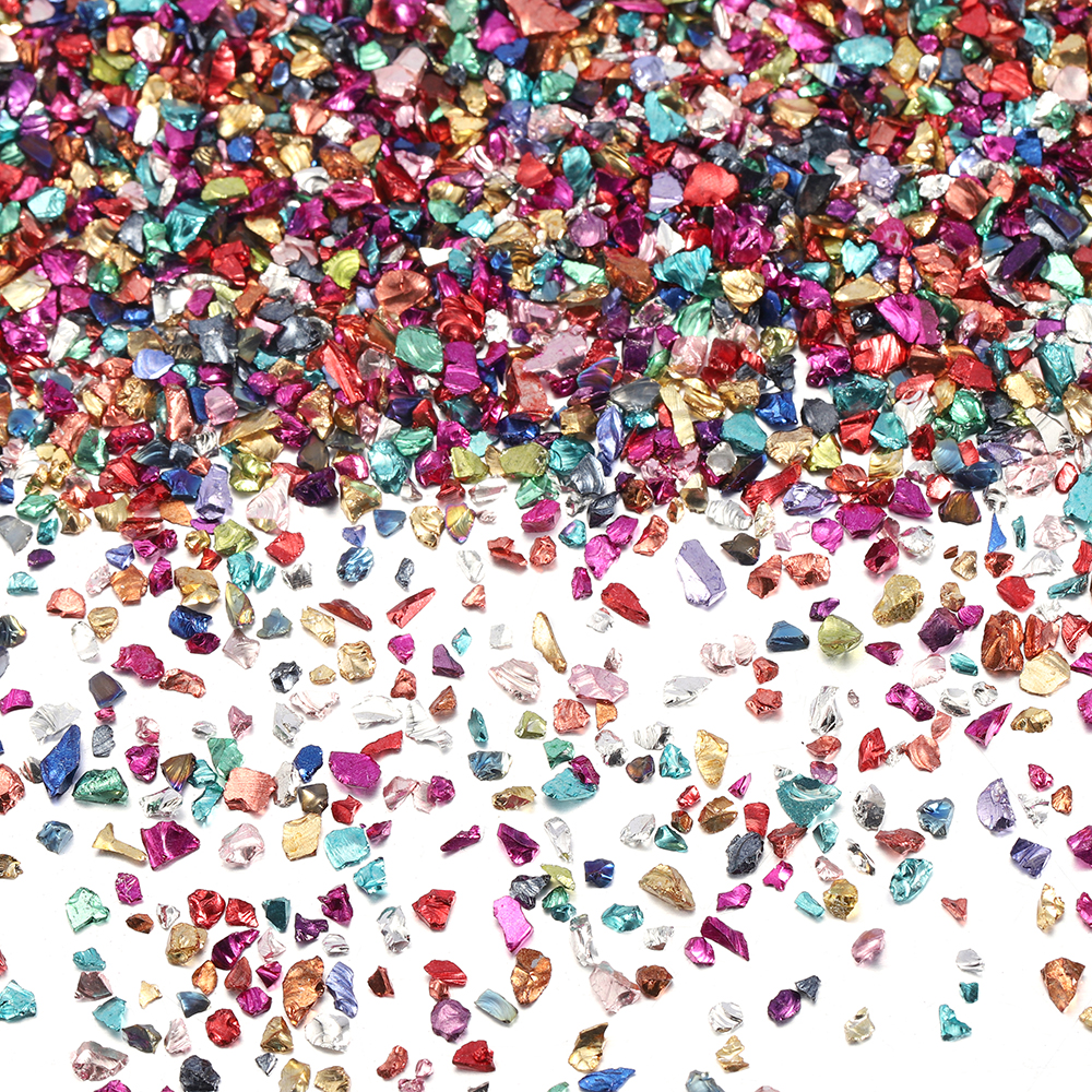 20g Crushed Glass Stones 26 Co - Nail Art Emerald incelemesi ve fiyatı