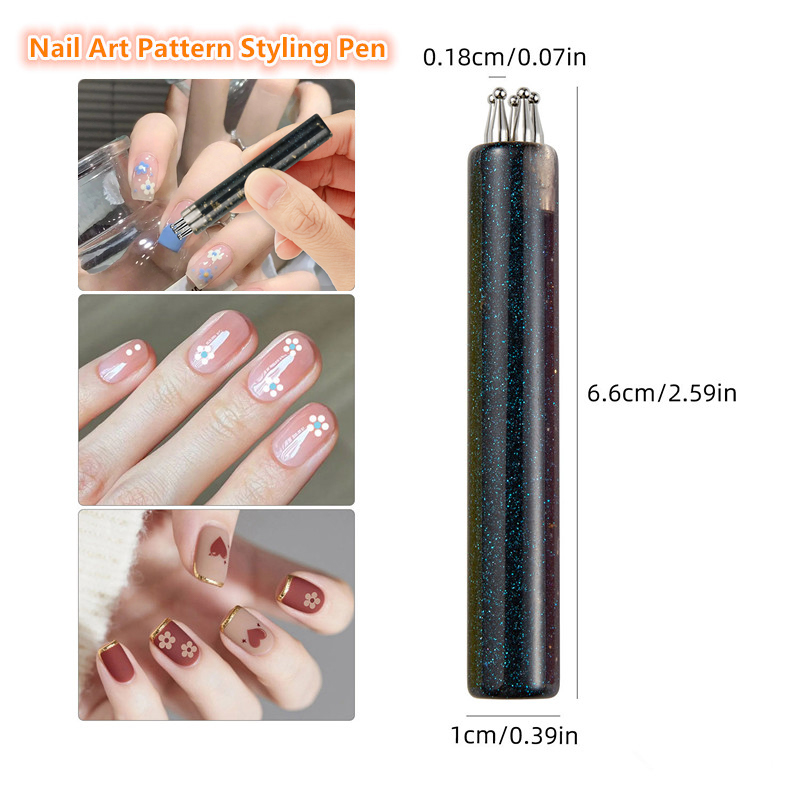 5 Petal Flower Nail Dotting Pe - Nail Art One Stroke incelemesi ve fiyatı