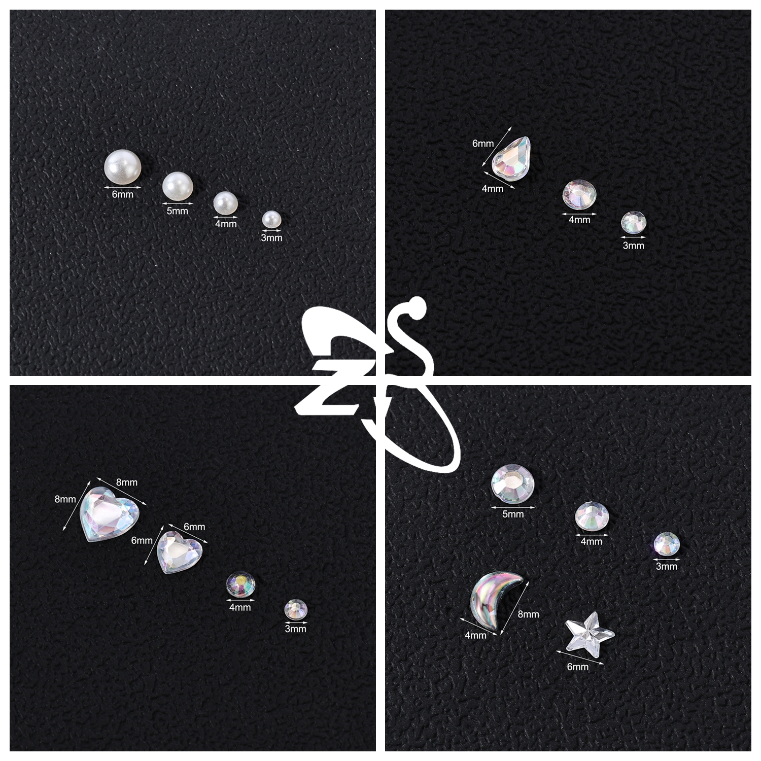 ZS 1 Set 3D Colorful Rhineston - Rhinestone Nail Gem incelemesi ve fiyatı