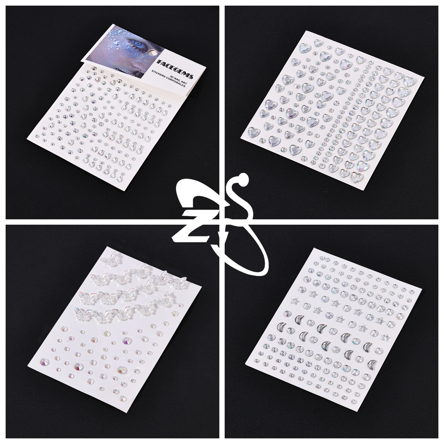 ZS 1 Set 3D Colorful Rhineston - Rhinestone Nail Gem incelemesi ve fiyatı