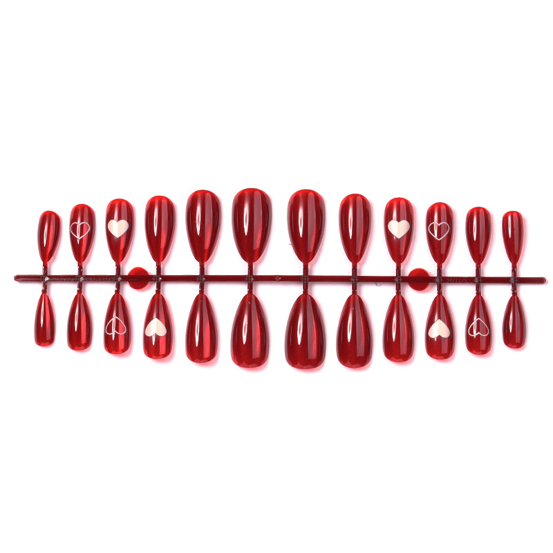 24PCS Simple Red Cat Eye Almon - Nail Art Cat Eye Simple incelemesi ve fiyatı