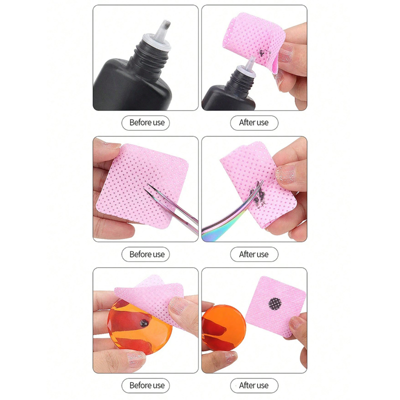 Lint Free Wipes Cleaning Tool  - Nail Art Gel incelemesi ve fiyatı