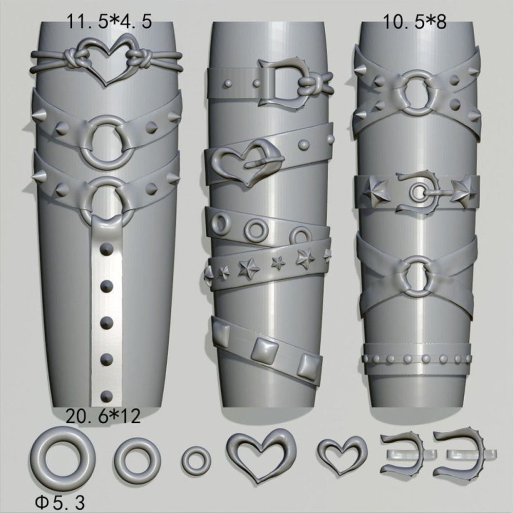 Belt Buckle Punk Women Resin N - Nail Art Xl incelemesi ve fiyatı