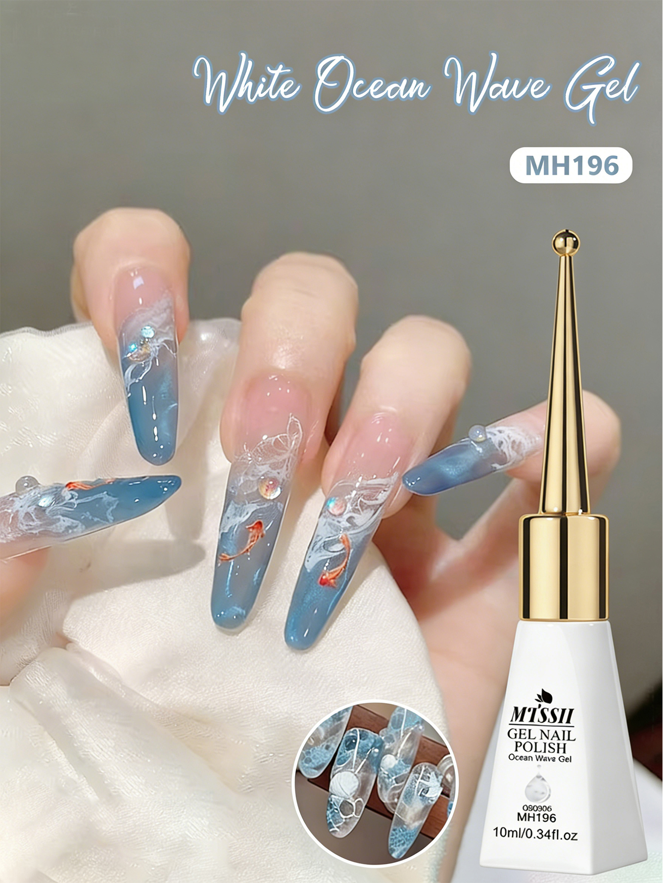 10ml Bubble Ocean Wave White G - Nail Art One Stroke incelemesi ve fiyatı