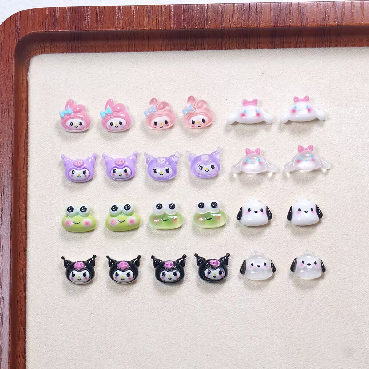 20PCS My Melody Kuromi Pochacc - Rhinestone Nail Gem incelemesi ve fiyatı