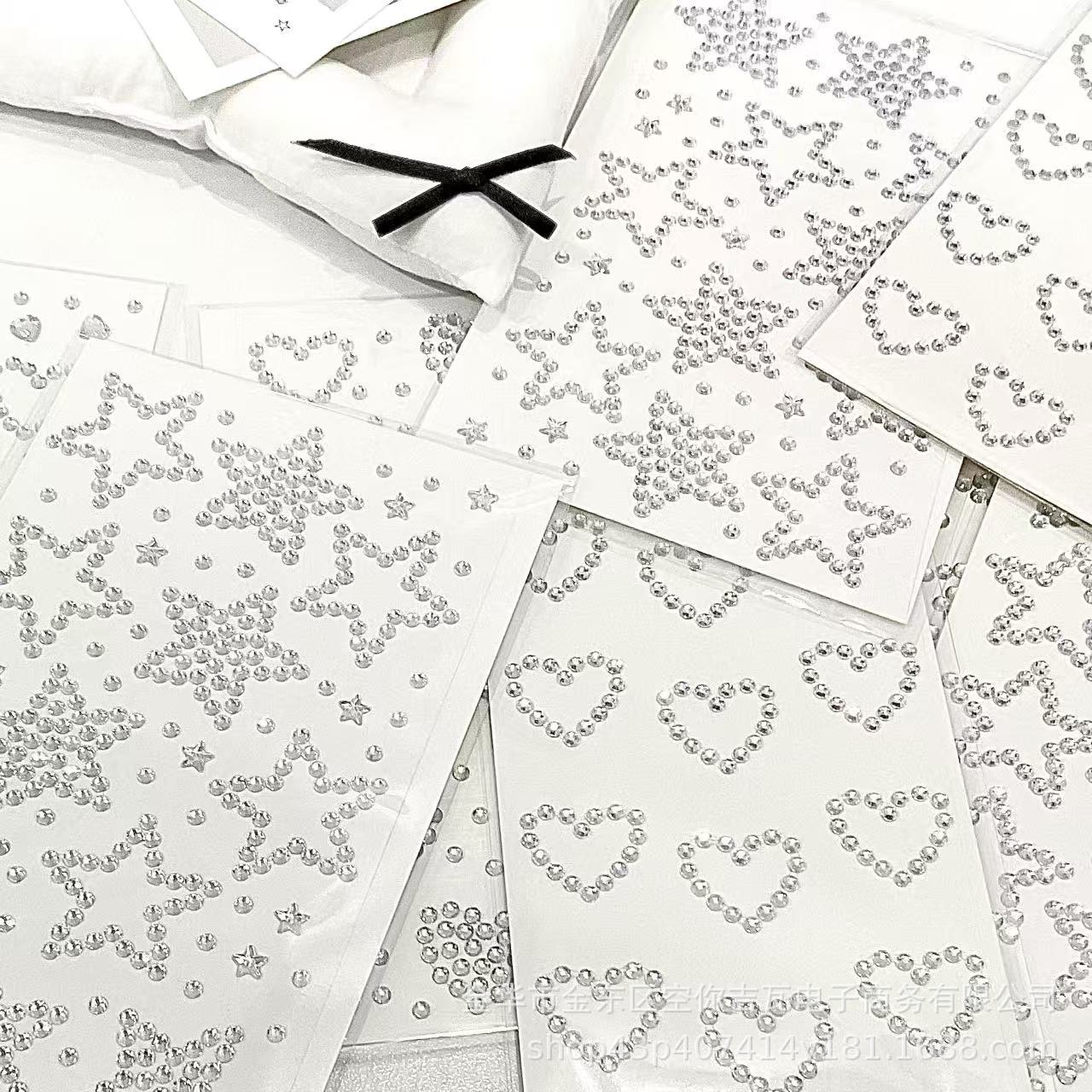 Silver Star Heart Rhinestone S - Rhinestone Nail Gem incelemesi ve fiyatı