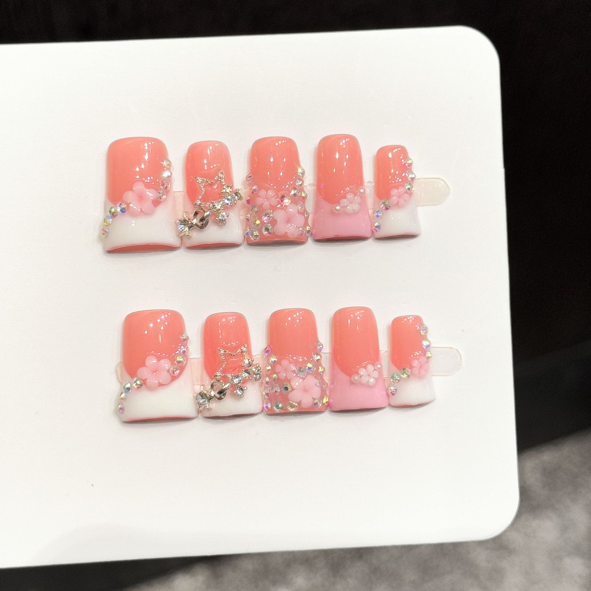 10pcs Pure Hand Pressed Duck N - Nail Art Emerald incelemesi ve fiyatı