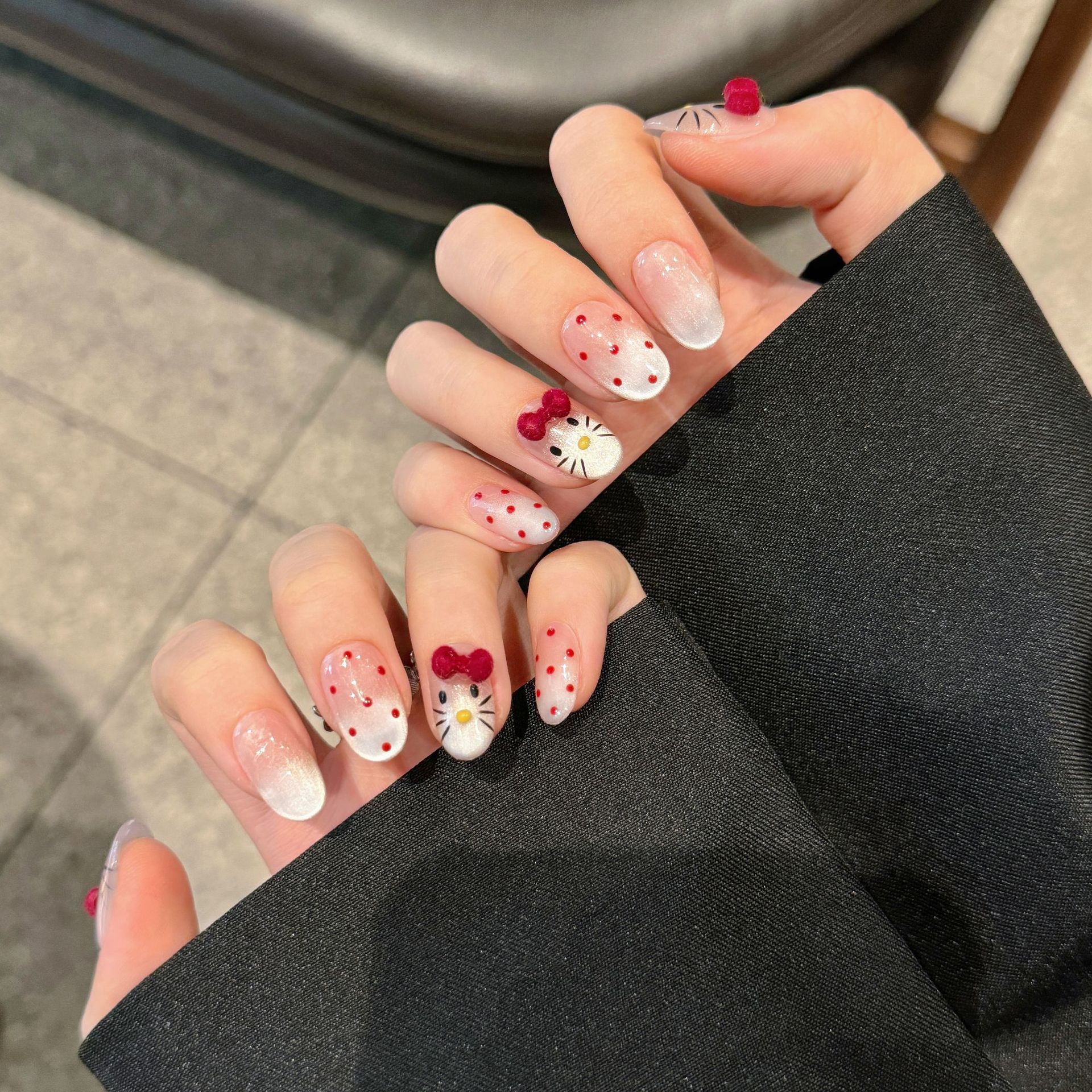 10pcs Pure Hand Pressed Oval N - Nail Art Emerald incelemesi ve fiyatı
