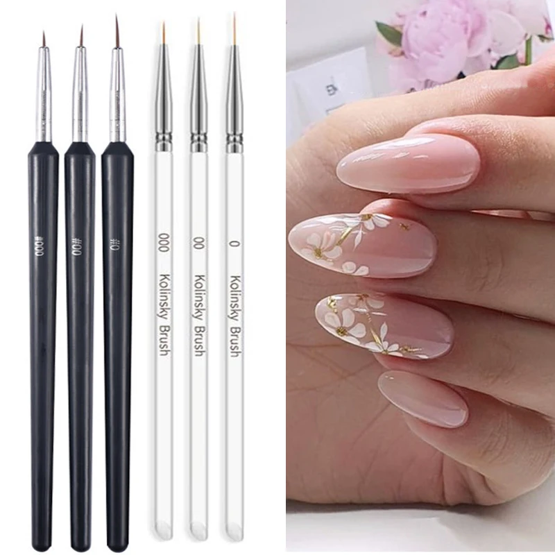 3pcs Nail Art Brush Nail Paint - Nail Art One Stroke incelemesi ve fiyatı