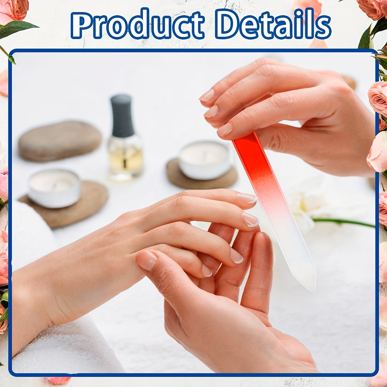 6pcs Crystal Glass Nail Files  - Nail Art Xl incelemesi ve fiyatı