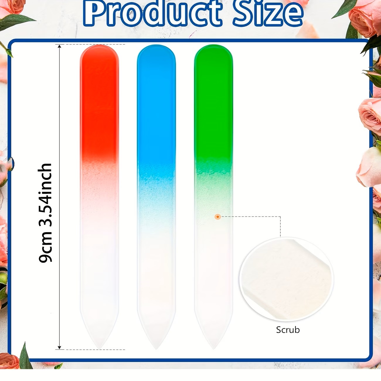 6pcs Crystal Glass Nail Files  - Nail Art Xl incelemesi ve fiyatı
