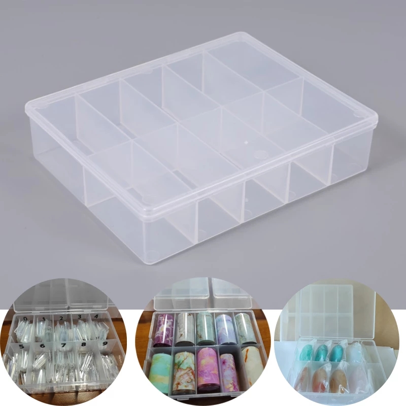 10 Grids Empty Clear Storage B - Rhinestone Nail Gem incelemesi ve fiyatı