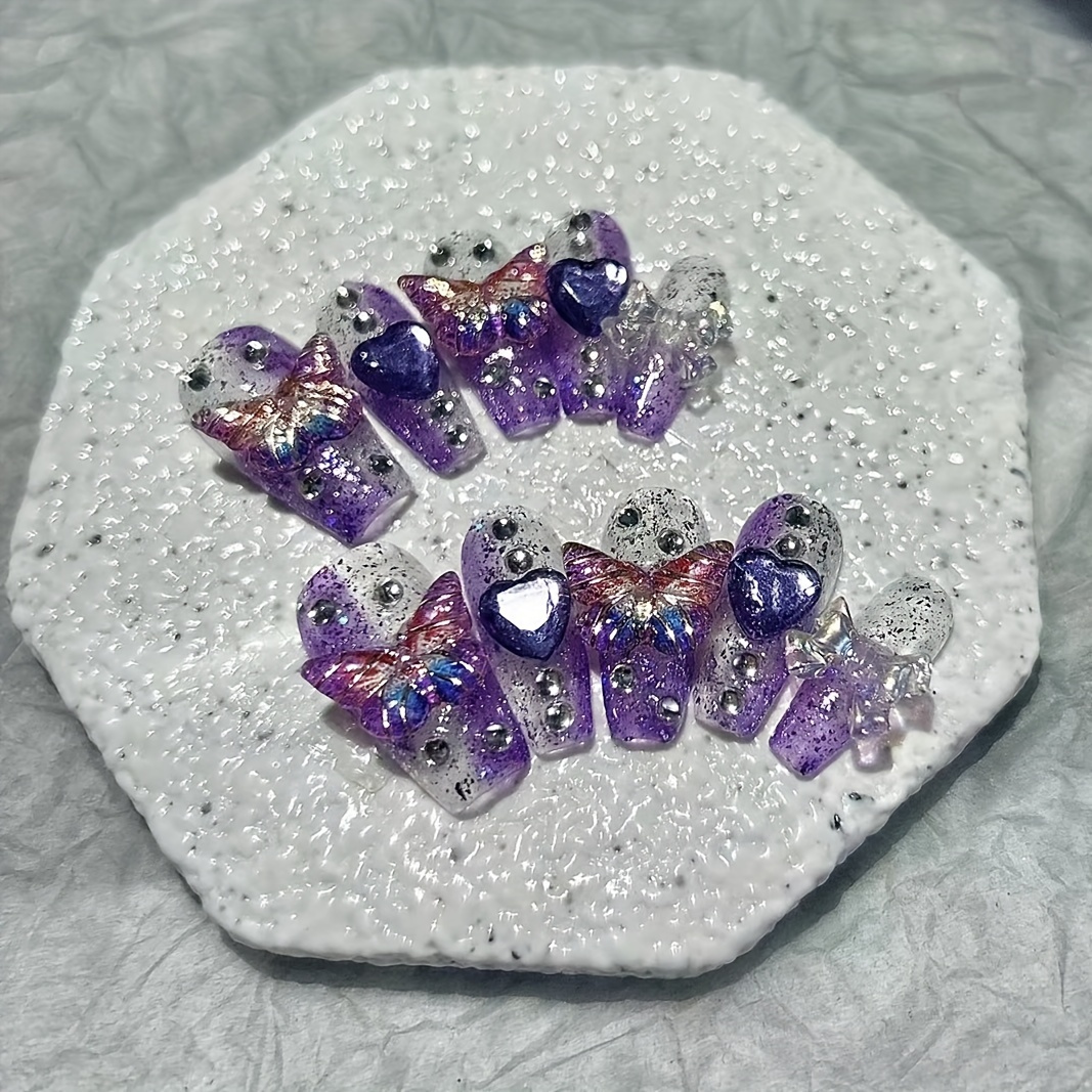 10 Pieces Purple Fantasy Butte - Nail Art Red incelemesi ve fiyatı