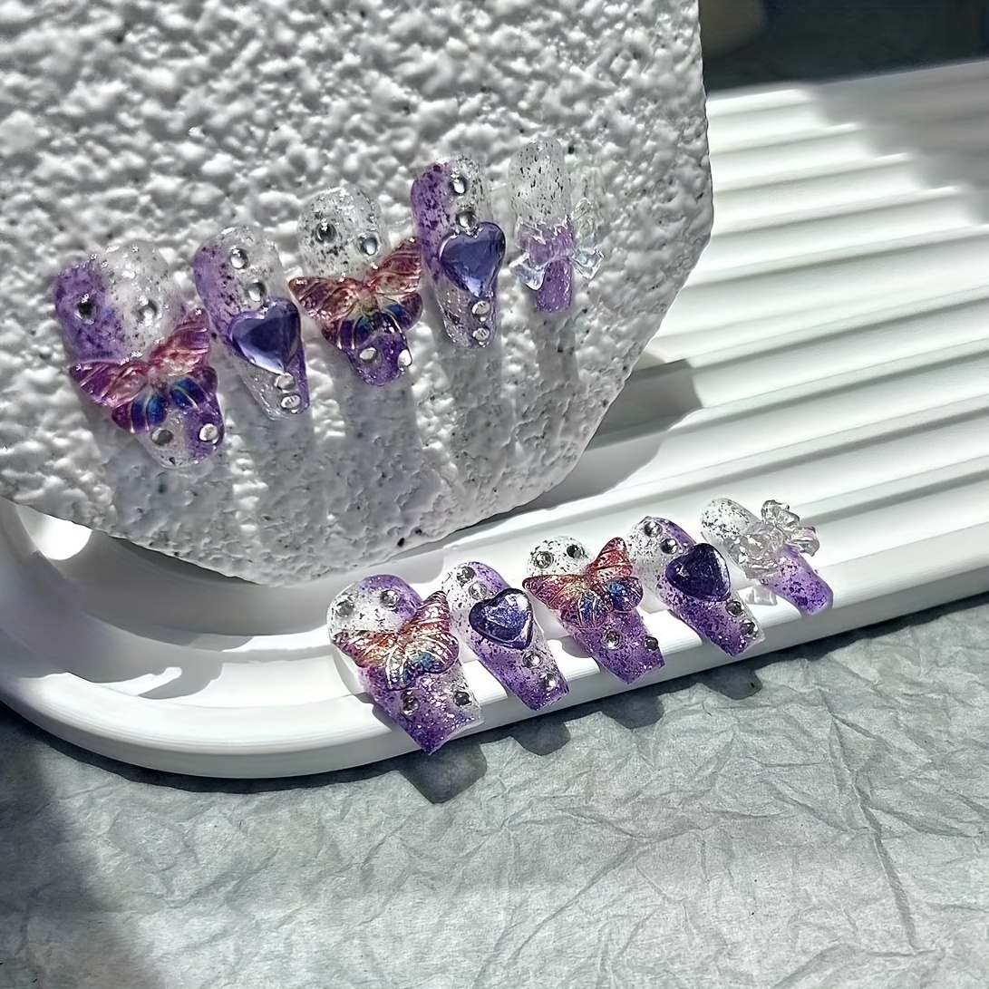 10 Pieces Purple Fantasy Butte - Nail Art Red incelemesi ve fiyatı