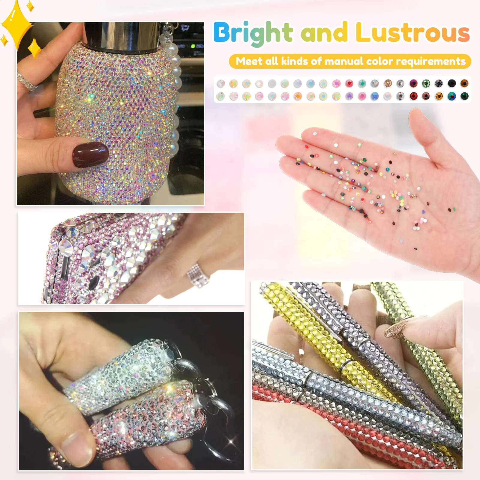 Resin Jelly Rhinestone Set Fad - Rhinestone Nail Gem incelemesi ve fiyatı