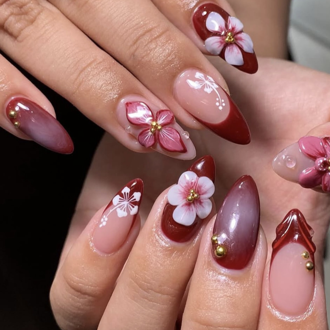 24pcs Red French Press on Nail - Nail Art Red incelemesi ve fiyatı