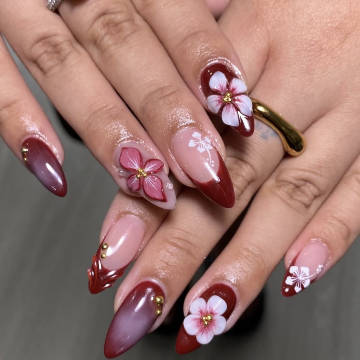 24pcs Red French Press on Nail - Nail Art Red incelemesi ve fiyatı