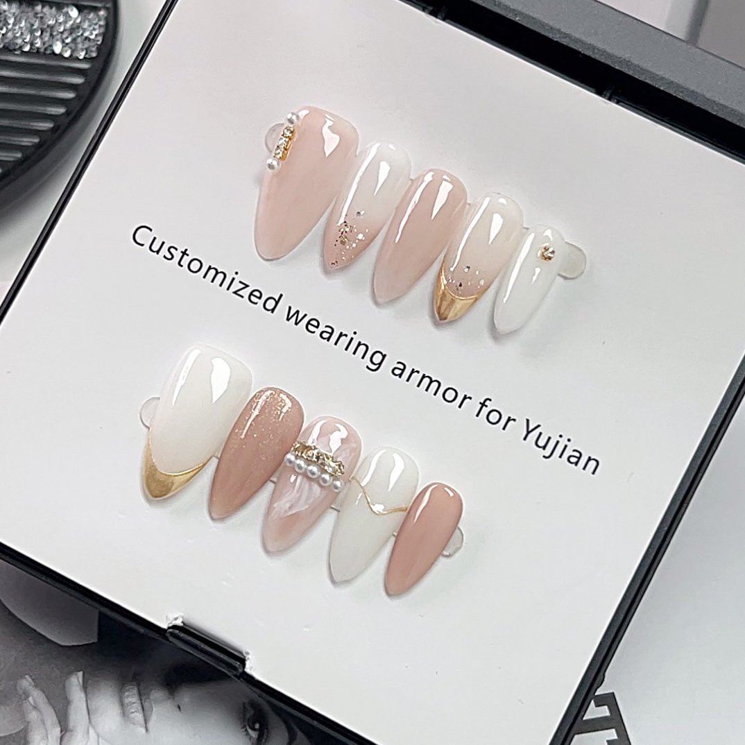 10Pcs Cat Eye French Short Alm - Nail Art Cat Eye Simple incelemesi ve fiyatı