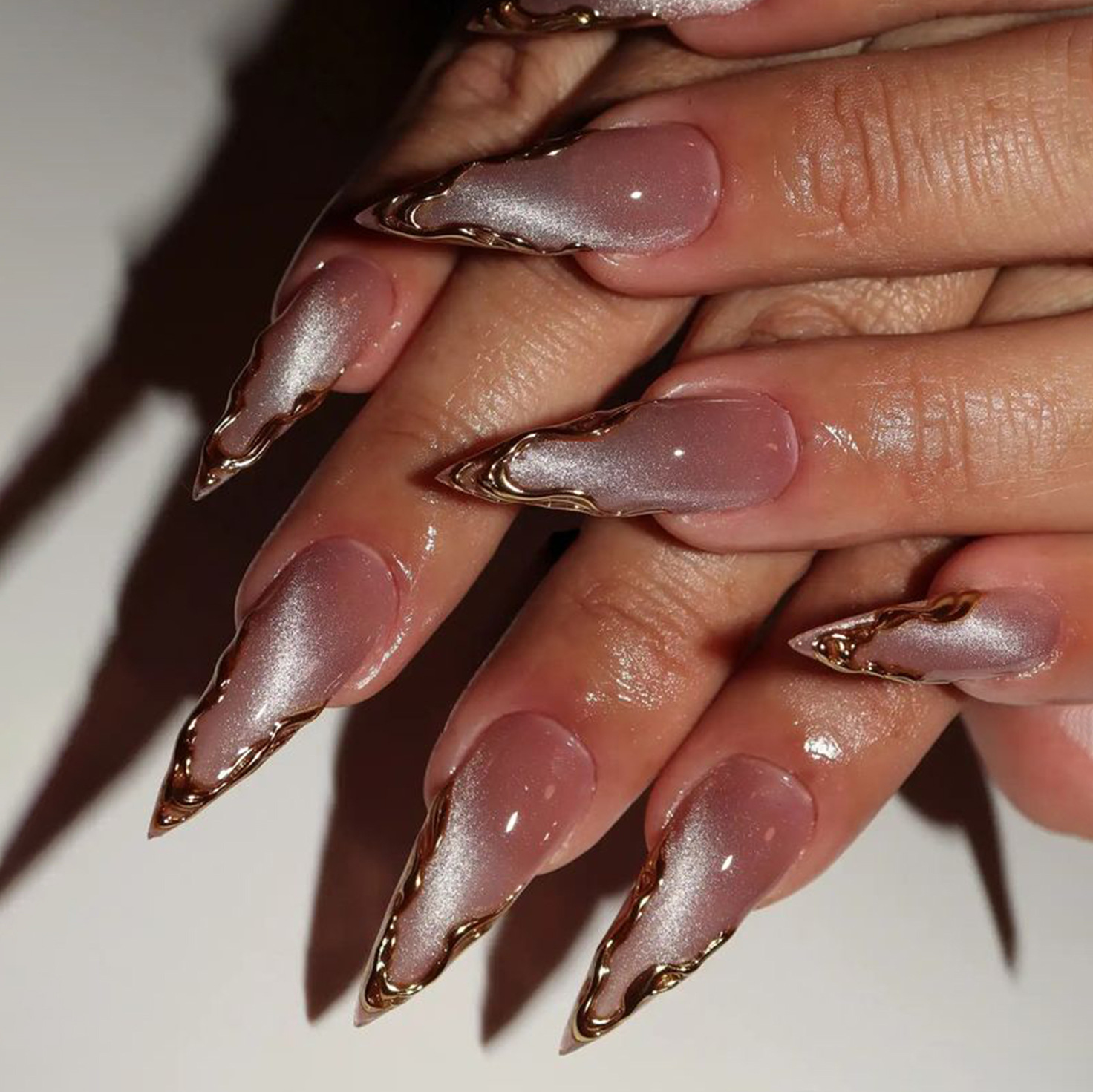 Cat Eye Almond Press on Nails  - Nail Art Cat Eye Simple incelemesi ve fiyatı